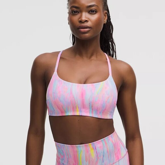 NWT Lululemon Wonder Train Strappy Race Bra Light Support C/D Cup Multi -size 12 - Picture 1 of 11